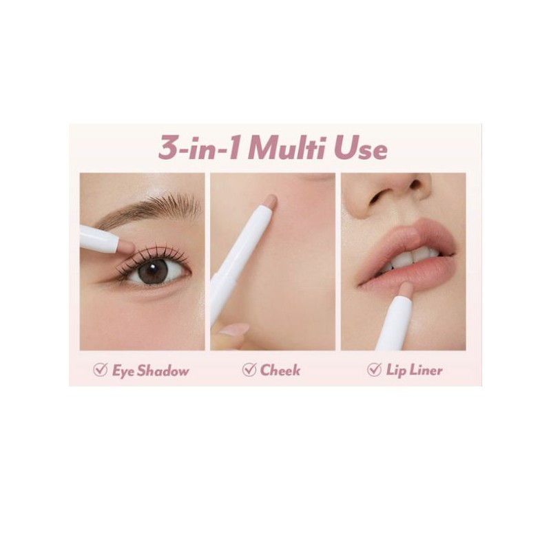 I'M MEME Shadow Stick Matte/Shimmer/Giltter 0.9g, Color:Matte 01 Pistachio