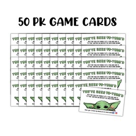 You’ve been to-yoda’d Cards Tags | 50pk 2x3.5” Duck Duck Jep for Toyot a 4Runner SUV Car Game Ducked Rubber Yo da Figurines