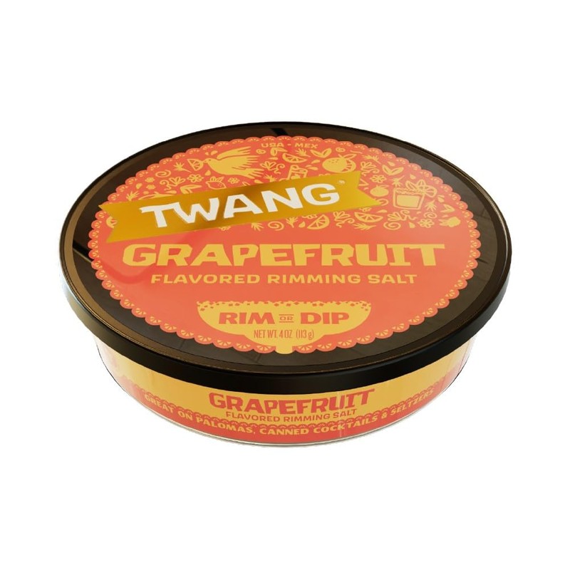 Twang Grapefruit Cocktail Glass Rimming Salt for Margaritas, Palomas, Drink