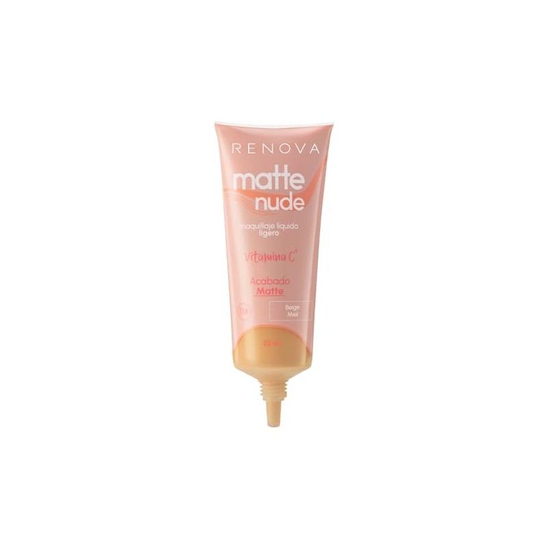 Renova Base De Maquillaje Liquida Matte Nude Vitamina C FPS18