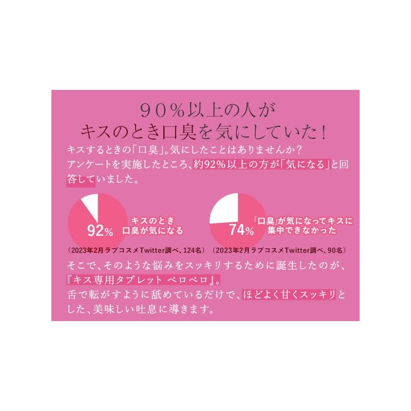 Rabukosume Peropero 90 Tablets for Bad Breath Care and Prevention