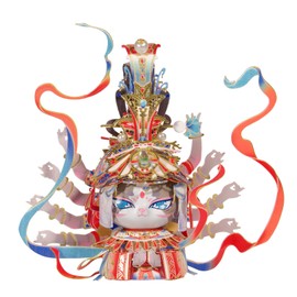 MU 3D Metal Puzzles The Flying Apsaras of The Dunhuang Caves Kitty Cat Figures Model Assembling, Metal Models Kits Miniature Building for Adult, Hobby Birthday New Year Gifts Collectibles Home Decor