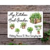 Garden Metal Sign Gift – My Kitchen Herb Garden –