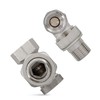 Radiator Return Fitting 1/2 Inch Angled Lock Shield Shut-off Valve