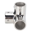 3 Way Corner Tee Joint 316 Stainless Steel Mirror Polished