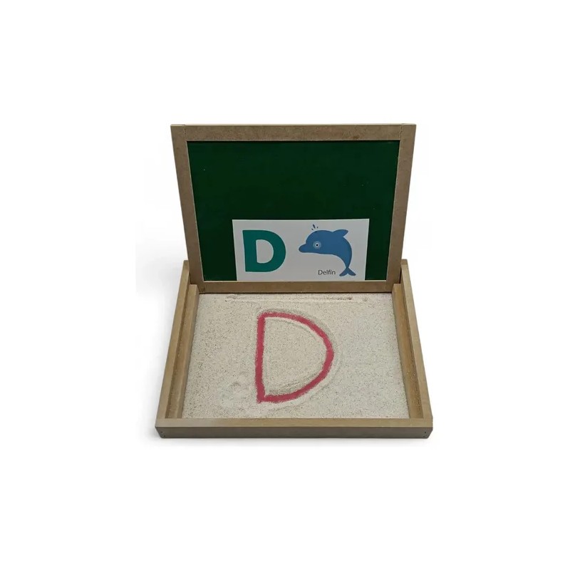 Bandeja De Grafomotricidad Montessori,pizarrón Blanco Verde