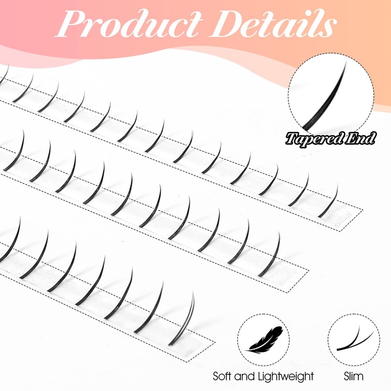 XLIUAX Bottom Lash Extension Kit, 120pcs Individual Thickness Lower Eyelashes