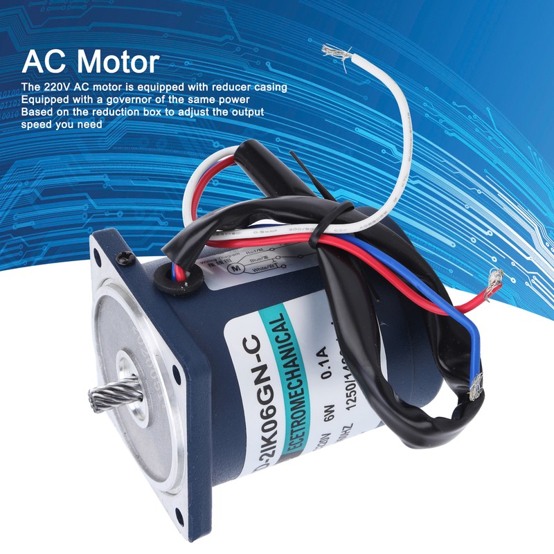 6W Micro Gear Motor AC220V (XD2IK06GNC Fixed Speed Gearbox Capacitance)(75