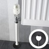 Black Pipe Covers 15mm, 4 Pcs Plastic Radiator Pipe Collars