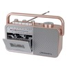 Studebaker SB2130RG Portable Cassette Player/Recorder with AM/FM Radio (Rose Gold/Silver)