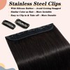 S-noilite Clip in Hair Extensions Real Human Hair One Piece