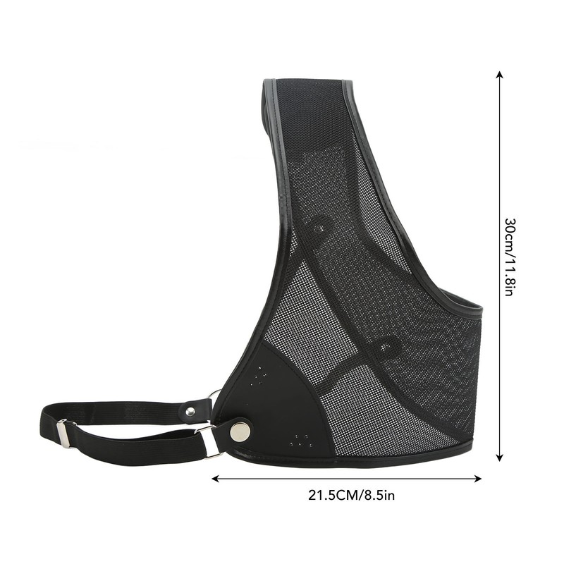 Archery Chest Guard Black PET And Cowhide Hunting Chest Protector
