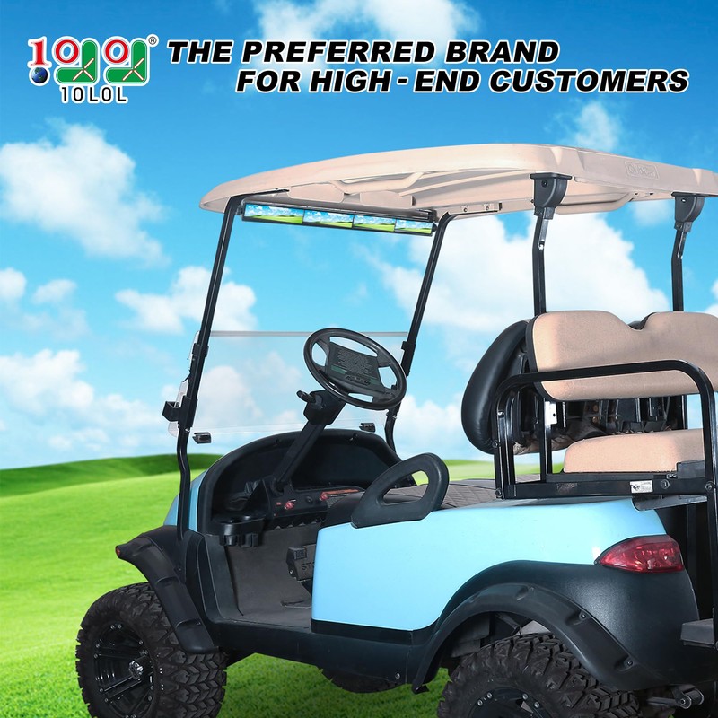 10L0L Universal Golf Cart 4 Panel Mirror for Yamaha EZGO