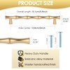Vicycmc Green Cabinet Pulls 5 Inch(128mm) Hole Center,Zinc Alloy Solid