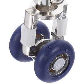 PRETYZOOM 6Pcs Curtain Track Rollers Ceiling Curtain Track Hooks Flexible Bendable Clips 19 mm Blue Plastic Drapery Rail Gliders with Hooks for Shower Curtain Window Tracks