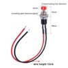 Gebildet 10pcs 7mm 3V-6V-12V-24V-230V/1A Pre-Wired Mini Push Button, SPST Nomal