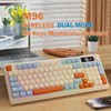 ZIYOU LANG Membrane Wireless Gaming Keyboard, Quiet Silent Keys Bluetooth/2.4GHz
