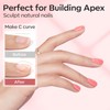 Modelones Builder Gel 6 Colors, 8-in-ONE Pink Clear Gel Builder