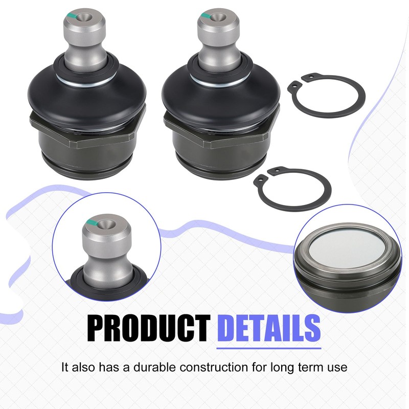 2Pcs Front Lower A Arm Ball Joint for Kawasaki Prairie