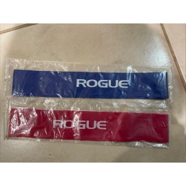Rogue Fitness Qty 2 New Rogue Fitness 12" Loop Bands Red HB00031 & Blue HB00032 Strength Train