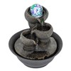 Ferrisland 5-Tier Cascading Tabletop Fountain with LED Lights - Indoor