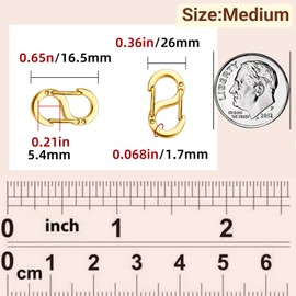 Ofiuny Double Opening Lobster Clasp Necklace Shortener Bracelet Clasps and Closures,Stainless Steel Necklace Clasps and Closures Chain Shortener for Necklace Clip Bracelet Connector