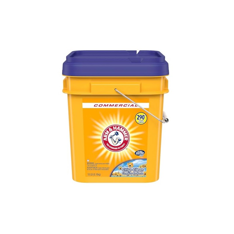 Arm & Hammer powder laundry detergent, crisp clean, 18 lb