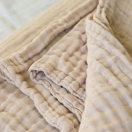 Fibre For Good Cotton Muslin Blanket, Brown