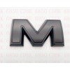 Auto For Front GMC Matte Black OVERLAY Emblem Badge Fit