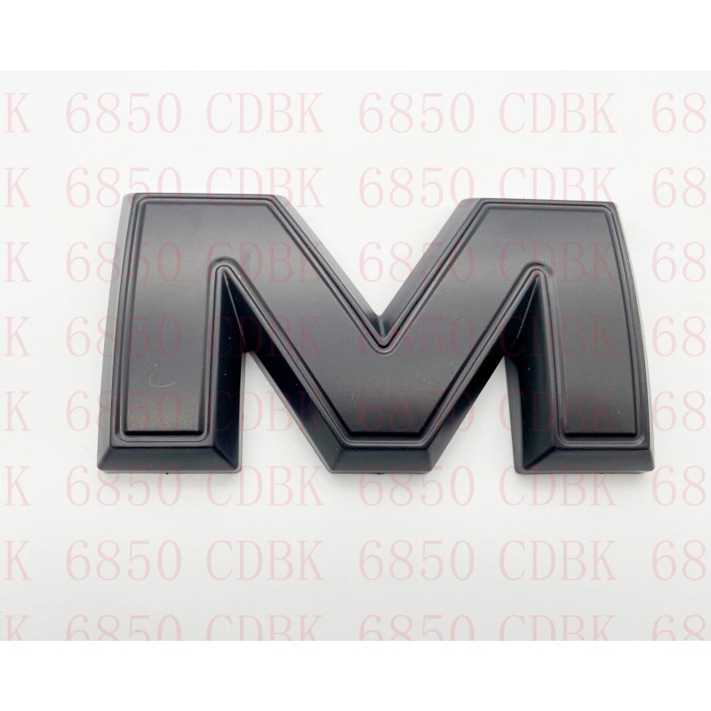 Auto For Front GMC Matte Black OVERLAY Emblem Badge Fit