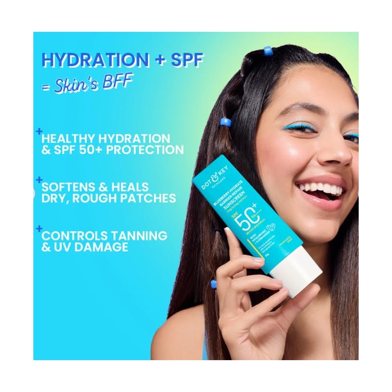 Dot & Key Blueberry Hydrate Barrier Repair Sunscreen, SPF 50+