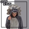 NEWCOSPLAY Unisex Adult Triceratops Onesie Pajamas Animal One Piece Costume