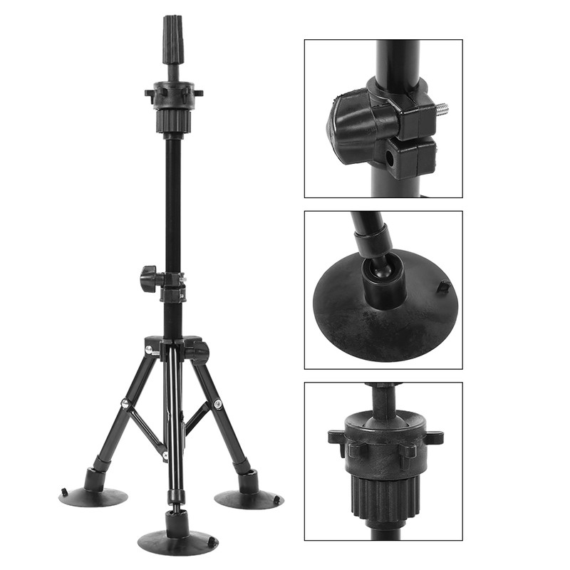 Wig Head Stand Mannequin Tripod Hairdressing False Head Mold Stand