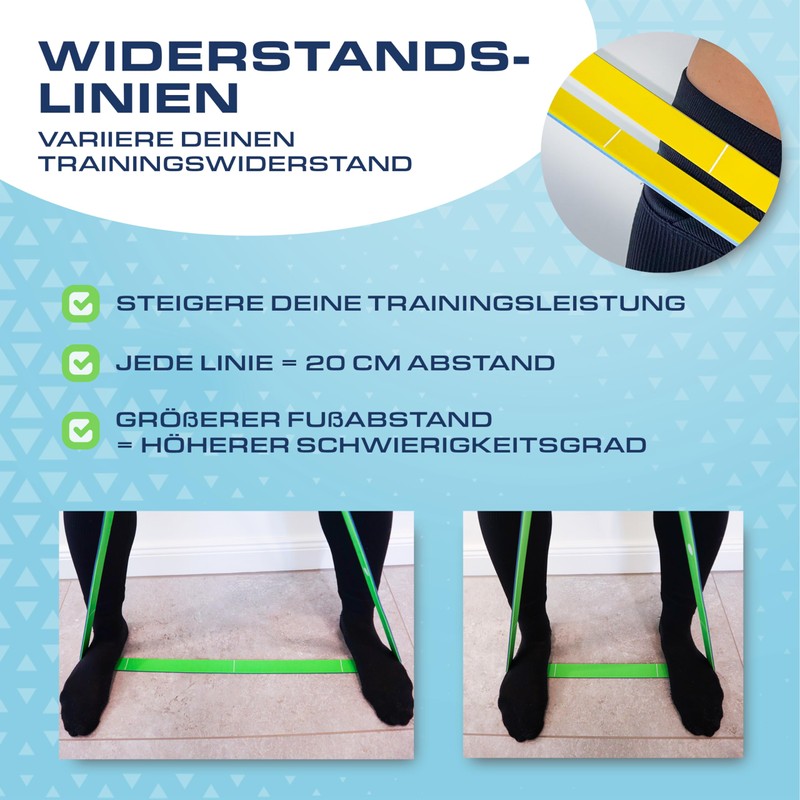 ELANI Resistance Bands Set, 25 kg - 45 kg, Multicoloured