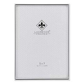 Lawrence Frames Simply Metal Picture Frame, 5 by 7-Inch, Silver