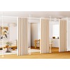BONPALLY Room Divider Curtain Rod for Wide Space Room Separation,
