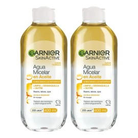 Pack X2 Agua Micelar En Aceite 400mL Garnier Skin Active
