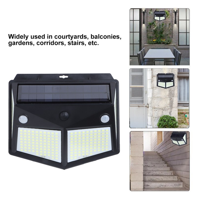 Outdoor 260LED Solar Energy Automatic Induction Wall Light for Garden