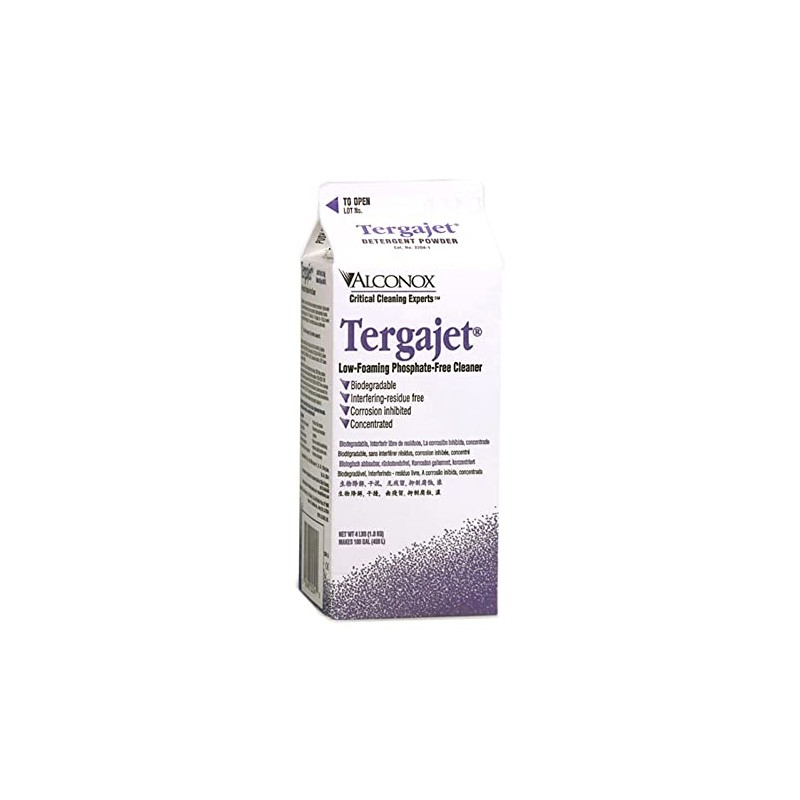 Alconox 2204 Tergajet Nonionic Low-Foaming Phosphate-Free Powdered Cleaner, 4lbs Box