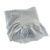 Blue Knit Shawl Blanket Baby Boy Feltman Brothers (Blue)