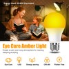 Neporal 1800K Amber Sleep Light Bulbs 2PK, 99.96% Blue Blocking