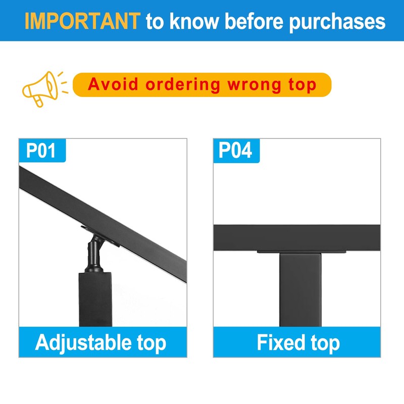 Sidasu 36" Level Post Drilled Cable Railing Post Stainless Steel,