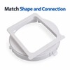 Portable Air Conditioner Exhaust Hose Adapter – White Square-to-Round Connector