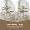 Tangkula Compact Dining Table Set for 4, Small Kitchen Table