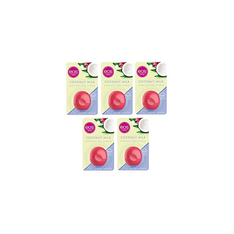 eos Bálsamo labial de leche de coco 0.25 onzas (paquete