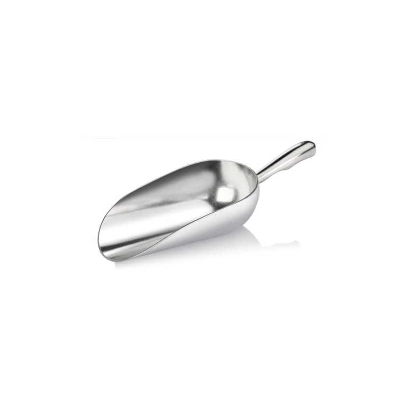 HORNO 12oz Silver Cast Aluminum Shovel Scoops，Ideal for Ice Cube,