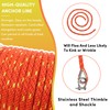Premium Anchor Rope 100 ft x 3/8 inch, Solid Braid