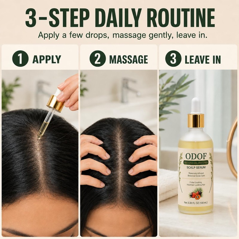 Batana Oil-Infused Scalp Serum with Rosemary