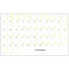 Dvorak Simplified New Keyboard Decals with Yellow Lettering ON Transparent