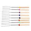 8Pcs Telescoping Extendable Marshmallow Roasting Sticks Marshmallow Sticks Kit Extending